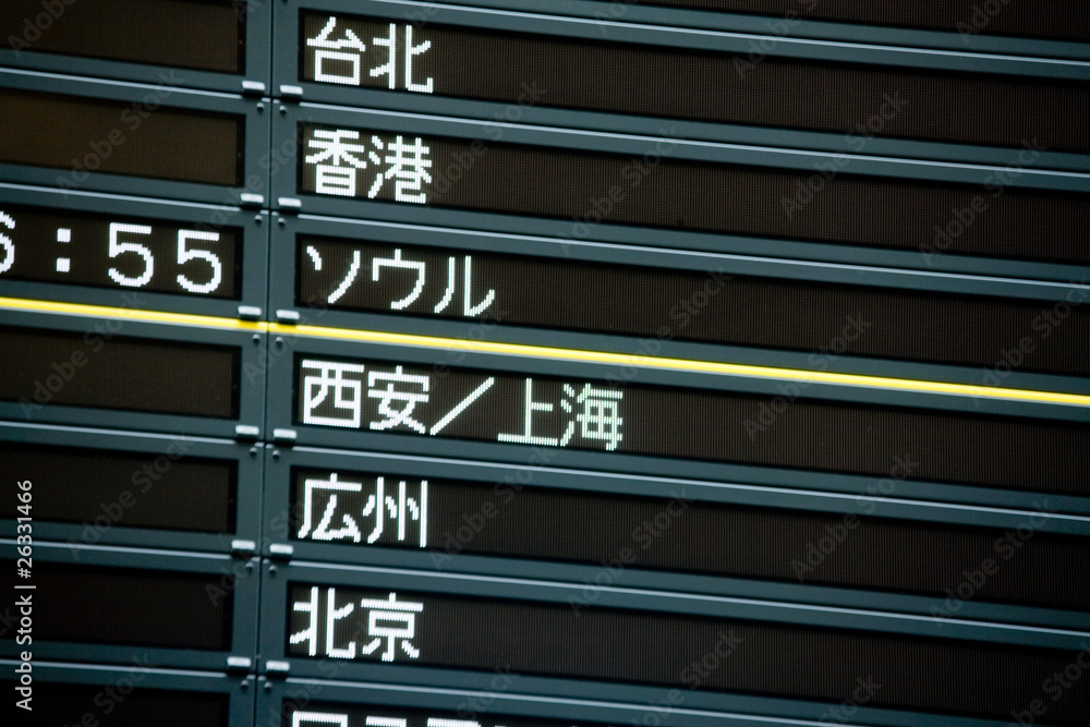 Fototapeta premium 電光掲示板