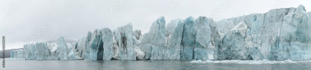 Fototapeta premium Arctic glacier panorama landscape