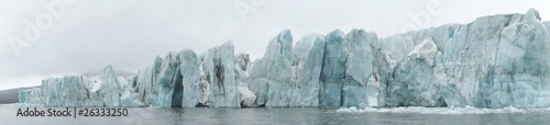 Arctic glacier panorama landscape