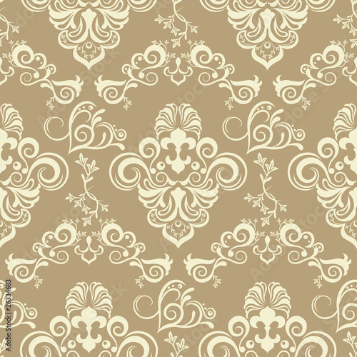 Abstract Seamless Floral Pattern