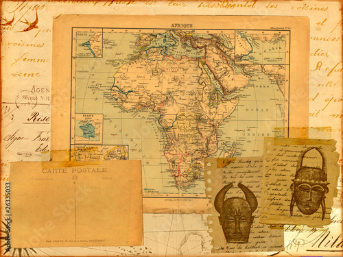 carte d'afrique photo