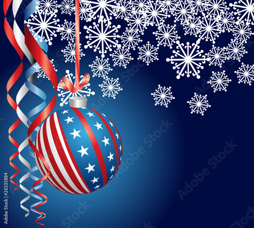 Blue Patriotic Christmas