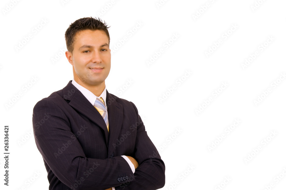 young business man portrait isolated on white young business man portrait isolated on white