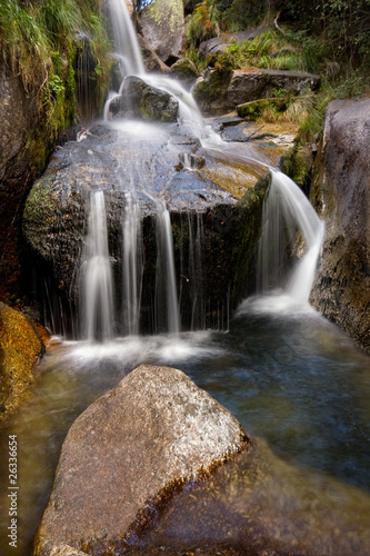 Beautiful waterfall at the national park, Portugal