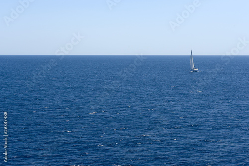 Sailing yatch in the wind © senai aksoy