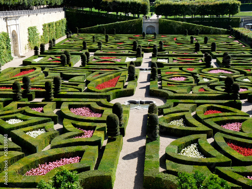 Tableau sur toile Châteux de la Loire, Villandry