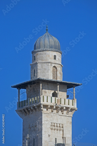 Minaret in the Old City of Jerusalem