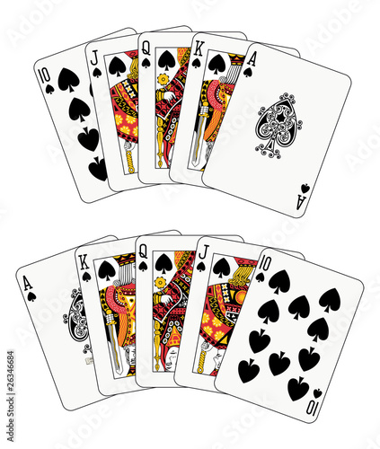 Double royal flush spade