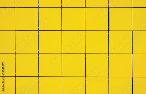 Natural Yellow Metallic Facade Panel Background