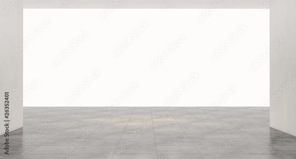 Fototapeta premium 3d interno vuoto padiglione