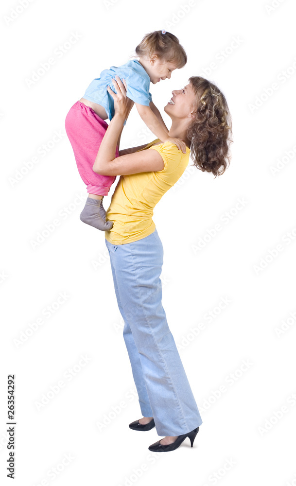 Mom playing with baby Mom playing with baby