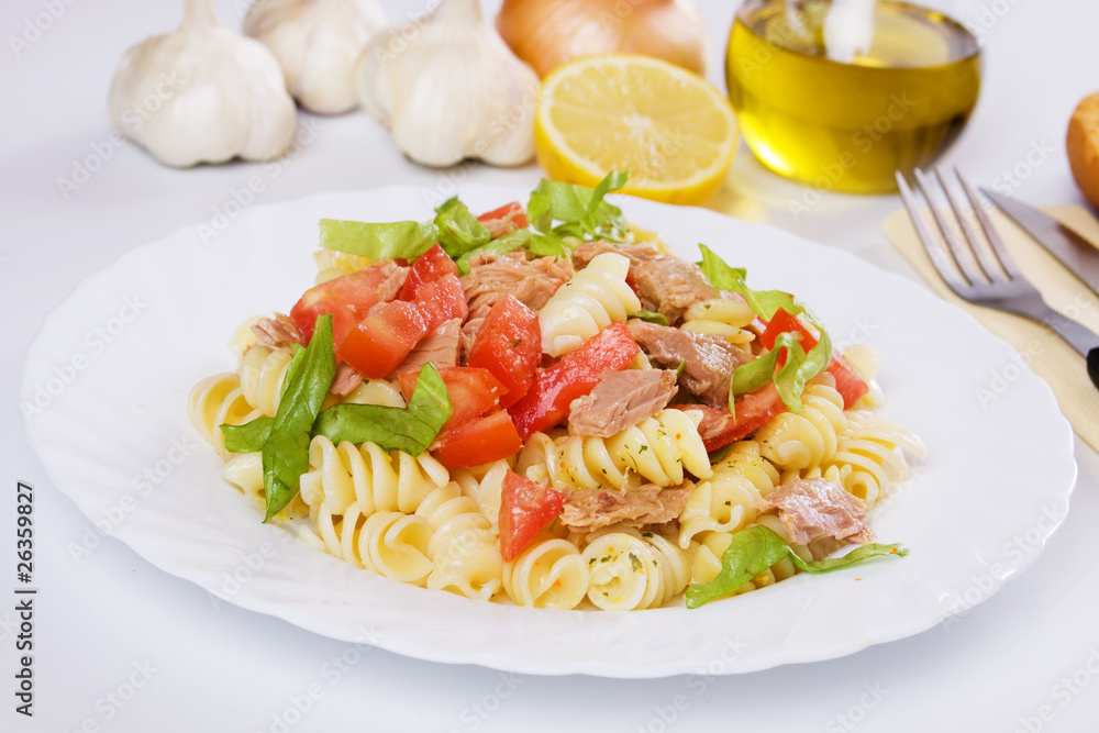 Tuna and pasta salad