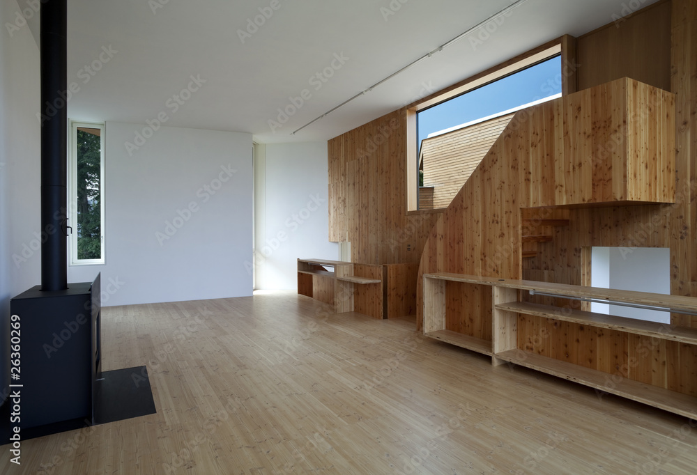 interno di casa moderna in legno interno di casa moderna in legno