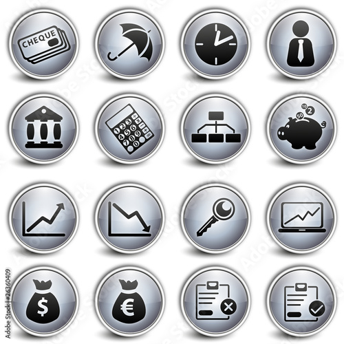 economic Gray Button