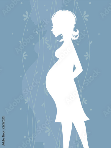 Pregnant women, vector