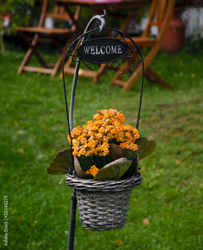 Tableau sur toile Welcome at home