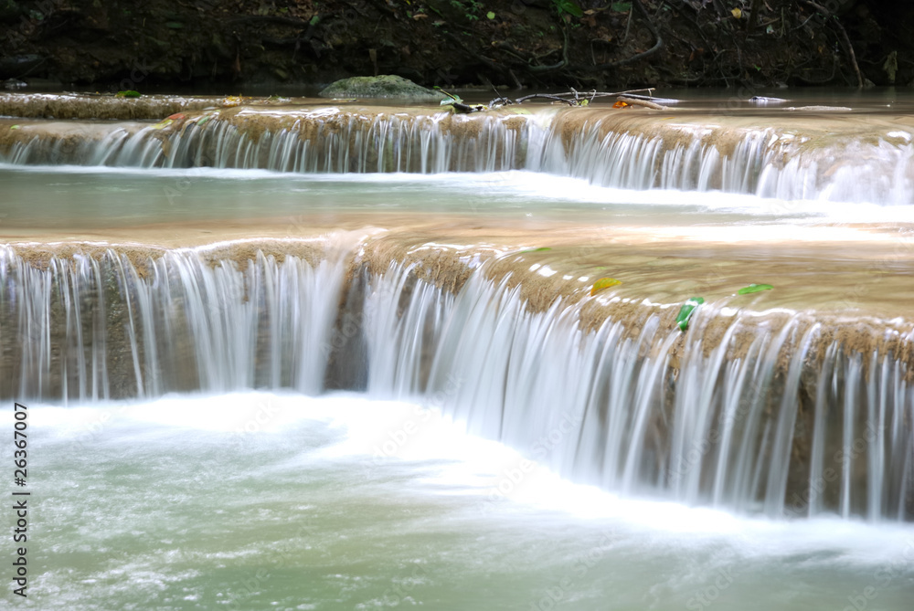Fototapeta premium Waterfall Erawan, in Kanchanabury, Thailand