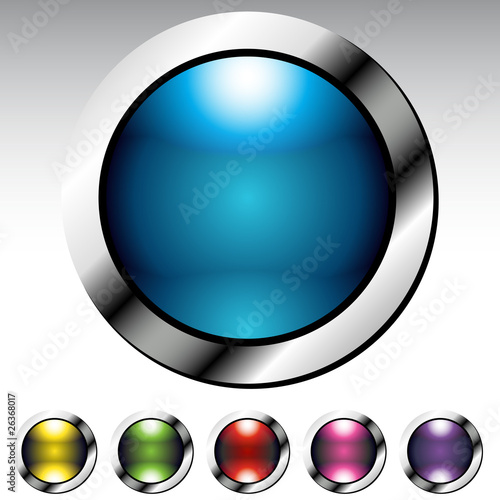 Glossy Button Metallic Set