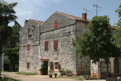 A typical little old village in the Istria, Croatia