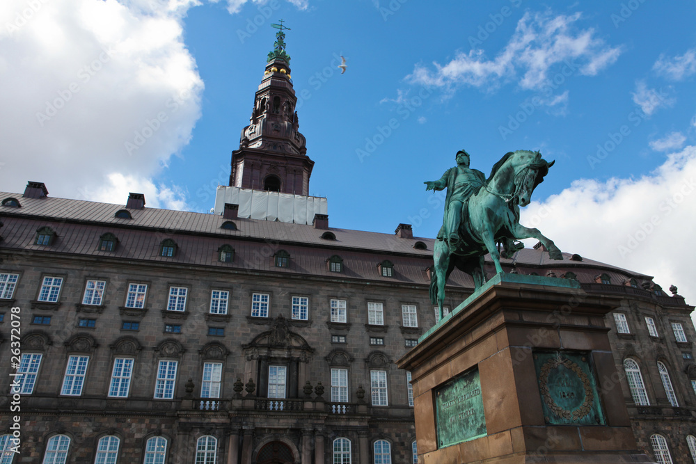 Christiansborg Palace in Copenhagen, the Danish parliament.