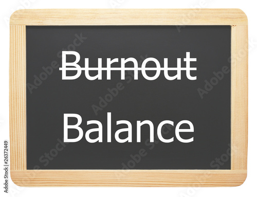 Burnout / Balance - freigestellt - Concept Sign