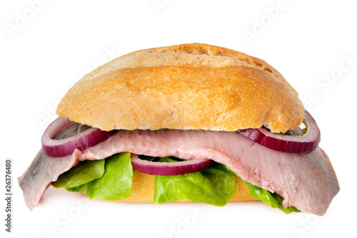 Dutch herring sandwich