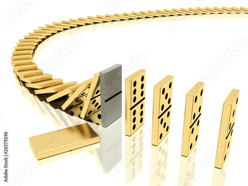halted dominoes effect