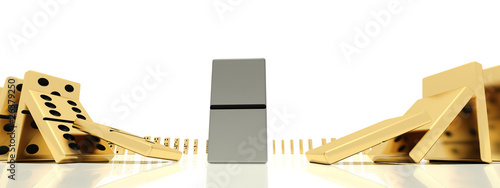 wide-angle dominoes effect