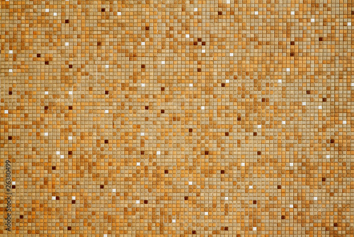 Small tan red mosaic tiles