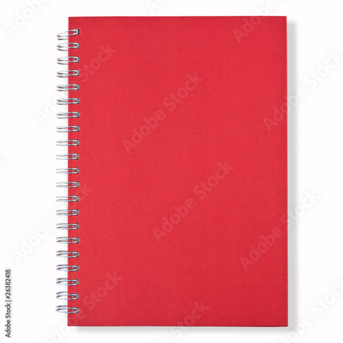 Red Cover Of Close Note Book