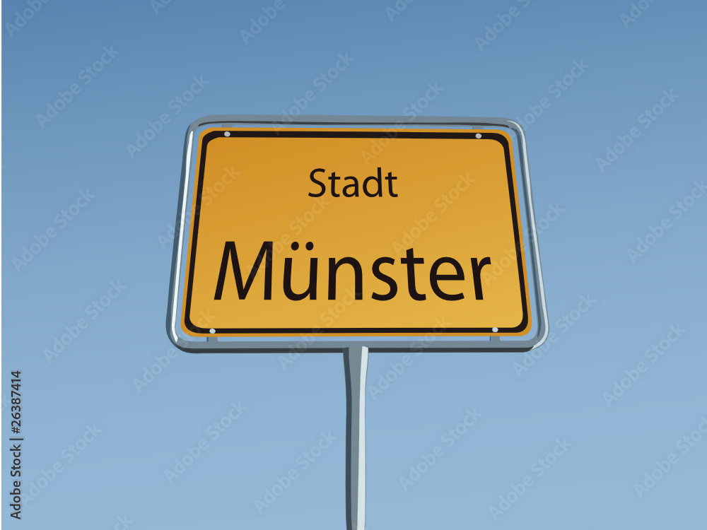 Obraz premium Stadtschild