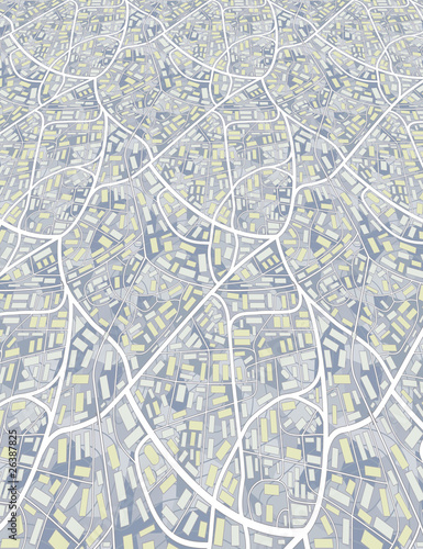 City map illustration  - seamless pattern based