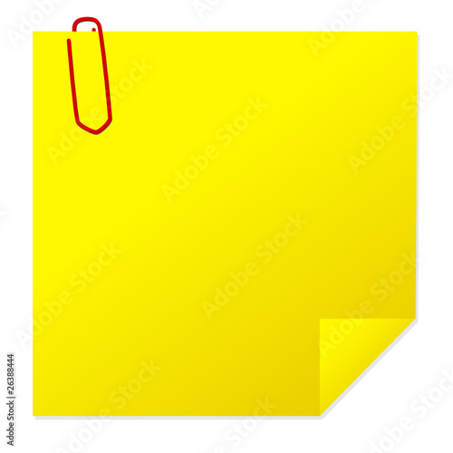 Post-it with paper clip
