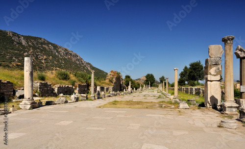 Ruins of ancient City - Ephesus in Turkey