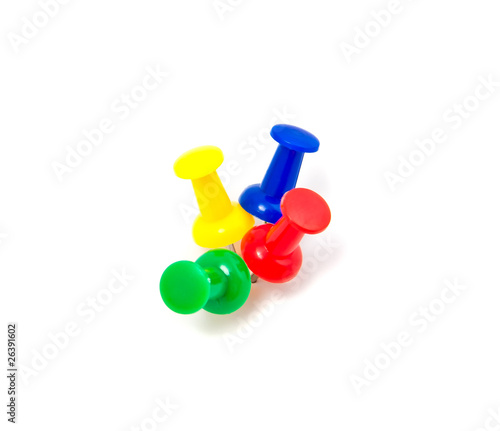 Colorful push pins