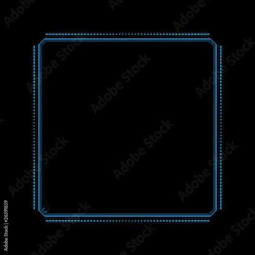 Microchip (3D xray blue transparent)