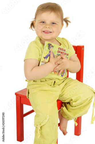 Baby with book