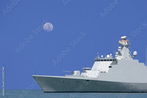 Fregate is on sea patrole. photo