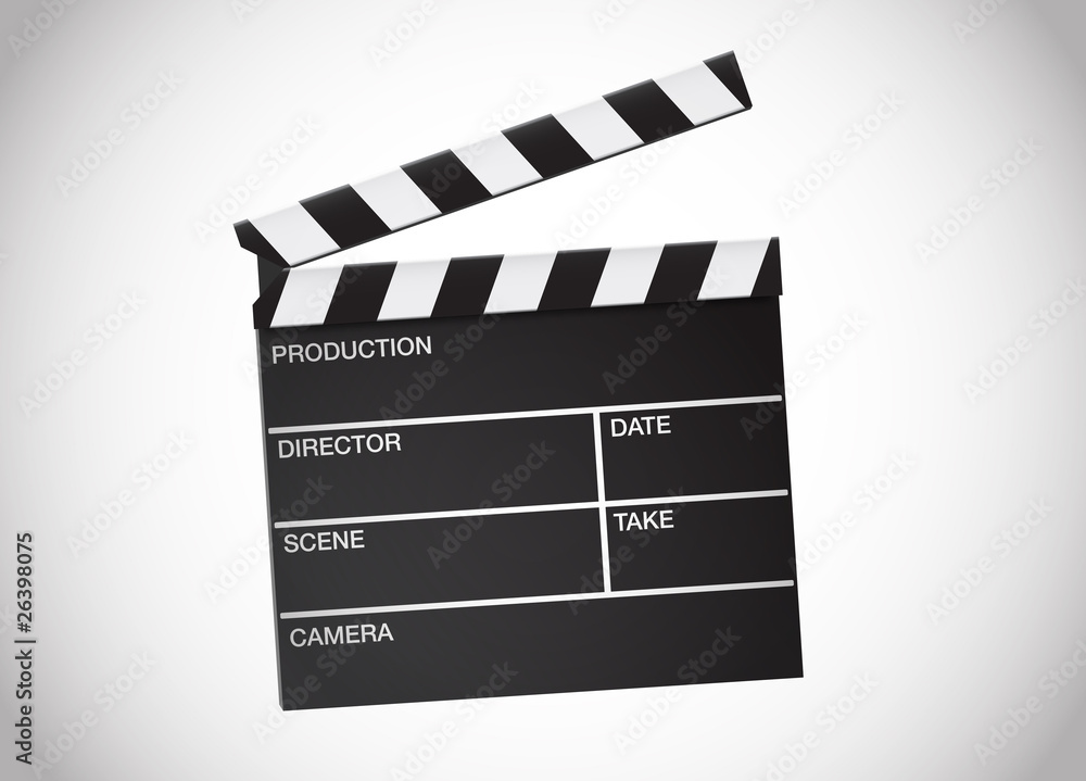 Obraz premium Movie clapper