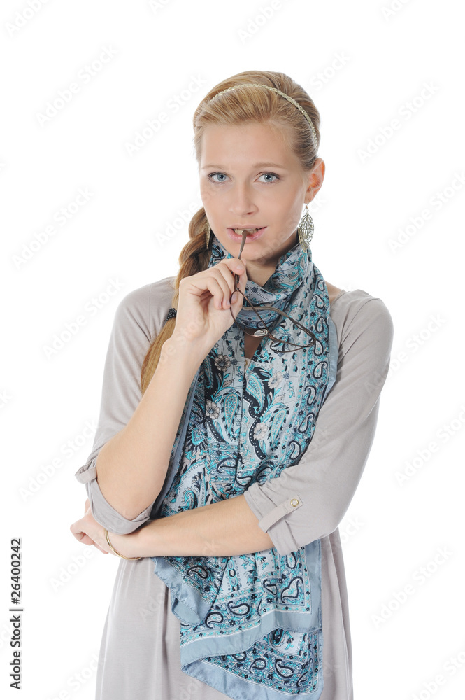 Girl in a business suit Girl in a business suit