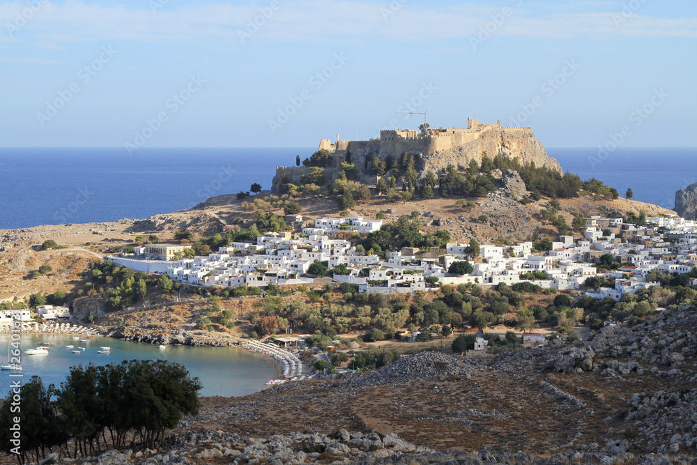 Das griechische Dorf Lindos Das griechische Dorf Lindos