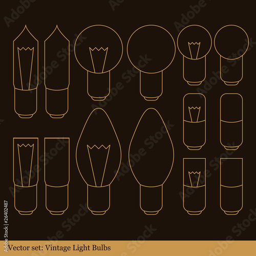 Christmas lights vector vintage background