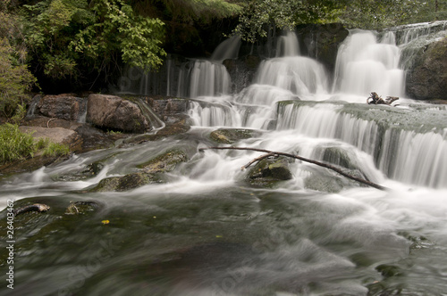 Fototapeta Naklejka Na Ścianę i Meble -  Waterfall with Wood
