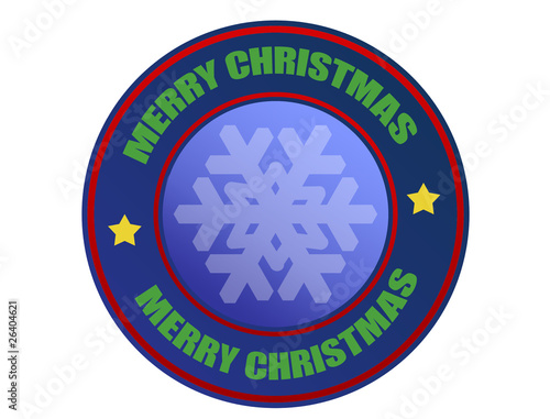 Merry Christmas label