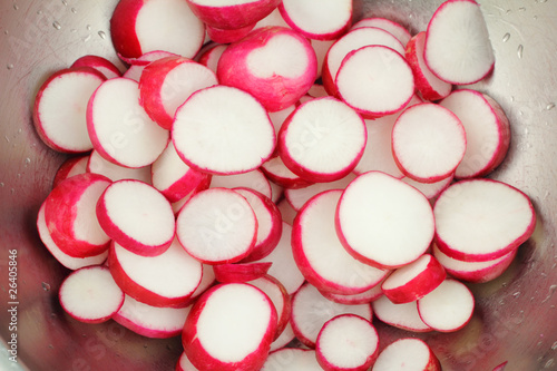 Radish Slices in Stainless Steel