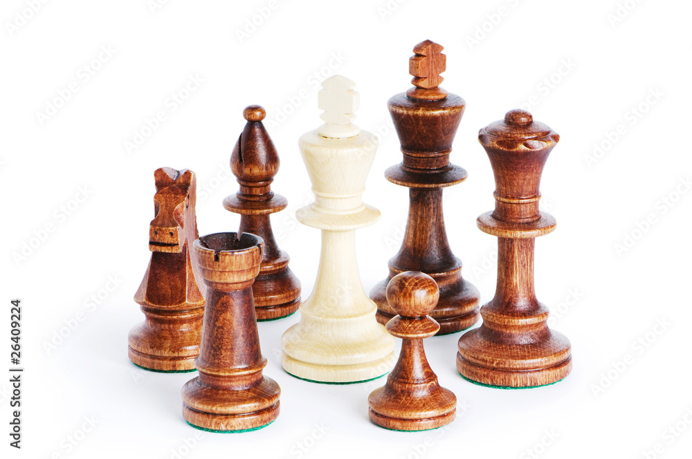 Chess figure isolated on the white background Chess figure isolated on the white background