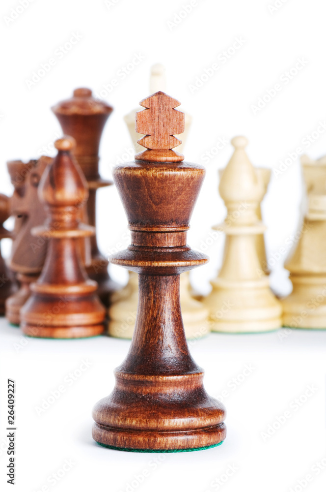 Chess figure isolated on the white background Chess figure isolated on the white background