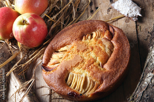 Fototapeta Naklejka Na Ścianę i Meble -  quatre quarts aux pommes