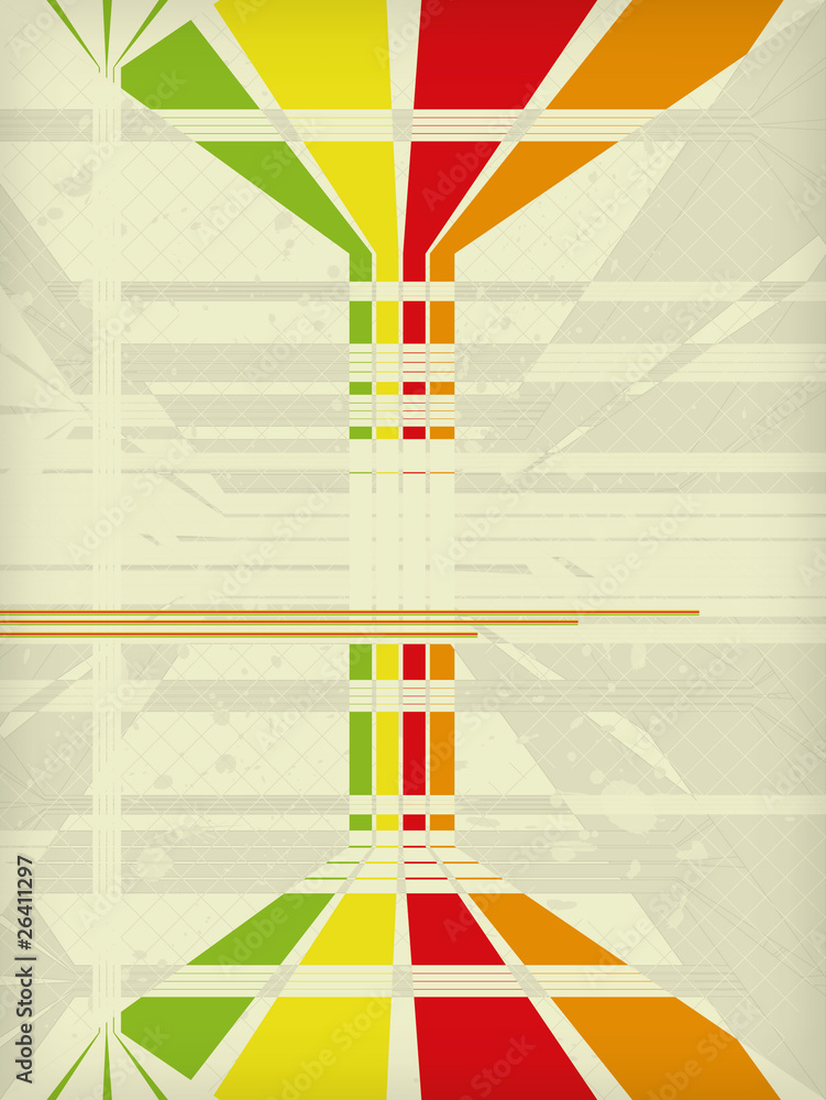 Beige lined retro background eps 10