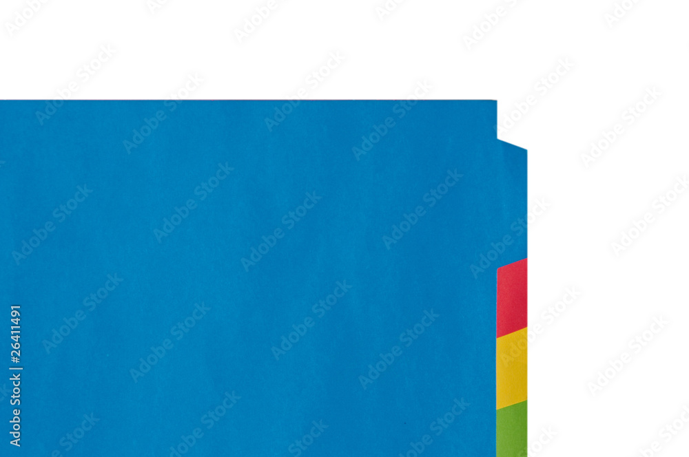 Fototapeta premium Indexing for documents on isolate background.